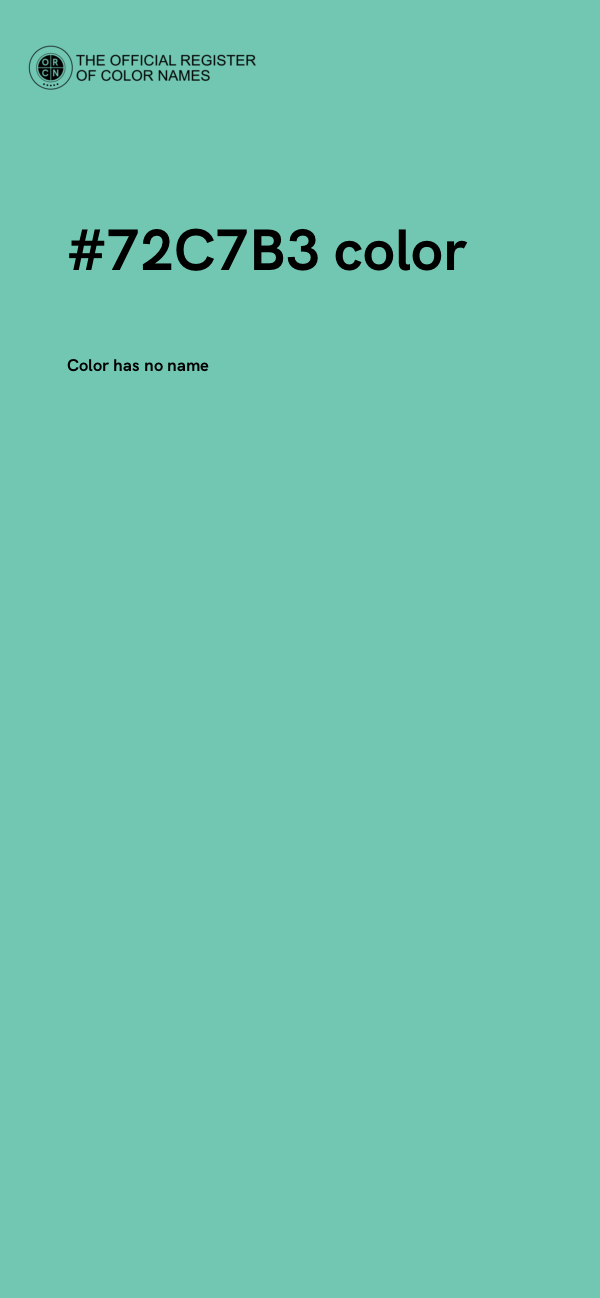 #72C7B3 color image