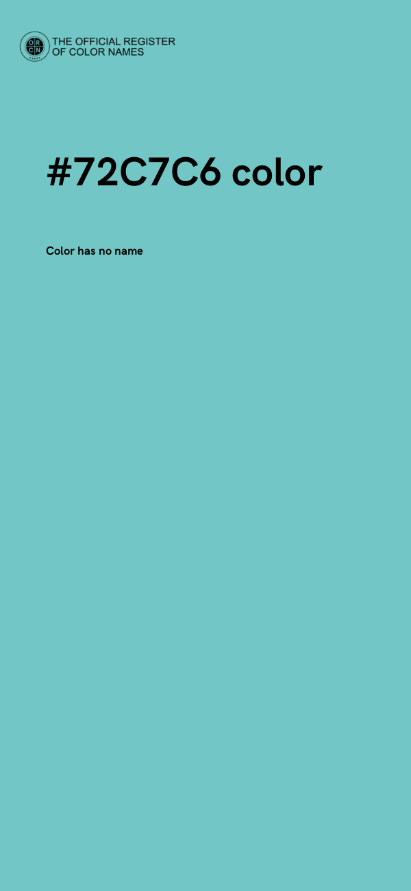 #72C7C6 color image