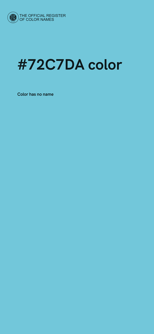 #72C7DA color image