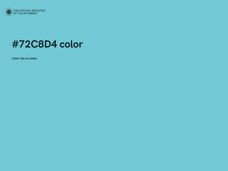 #72C8D4 color image