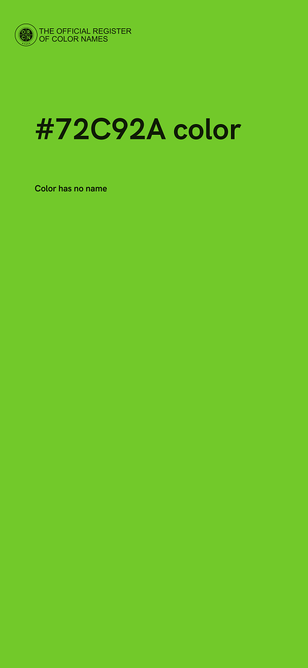 #72C92A color image