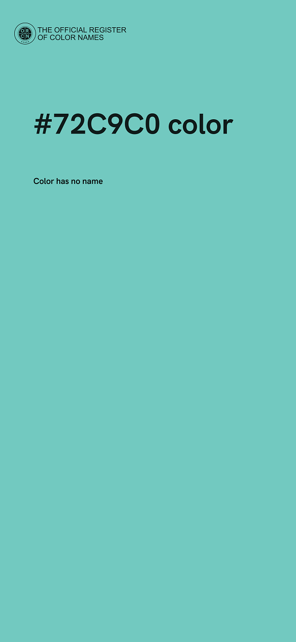 #72C9C0 color image