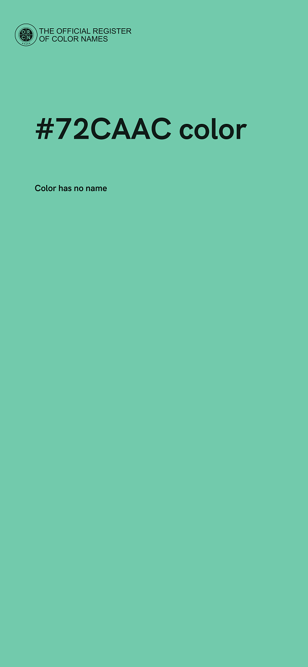 #72CAAC color image