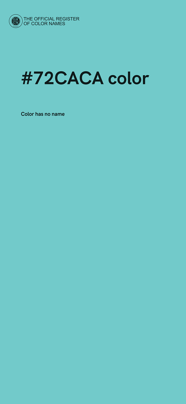 #72CACA color image