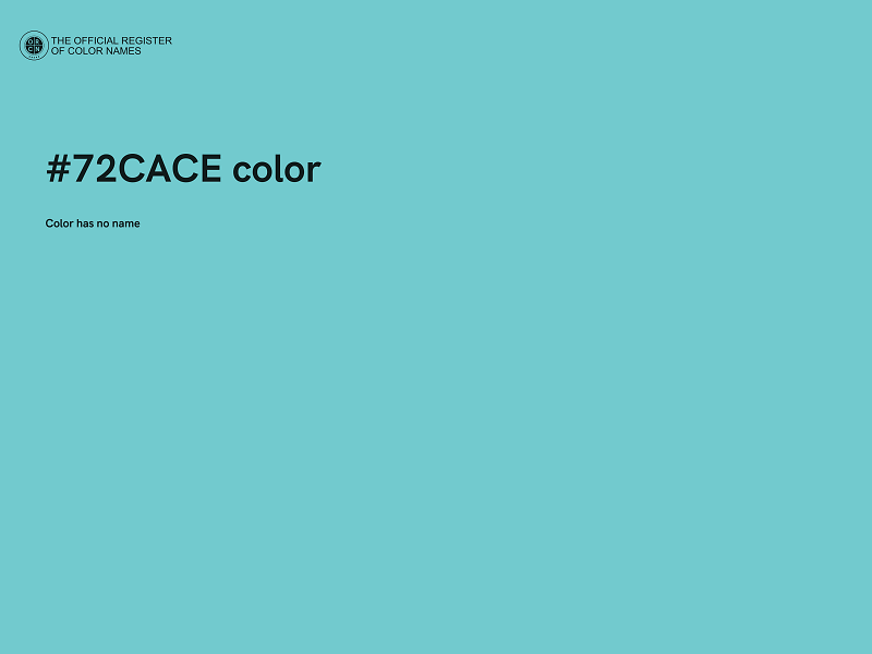 #72CACE color image