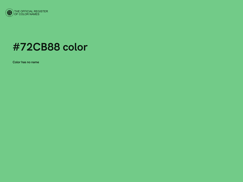 #72CB88 color image