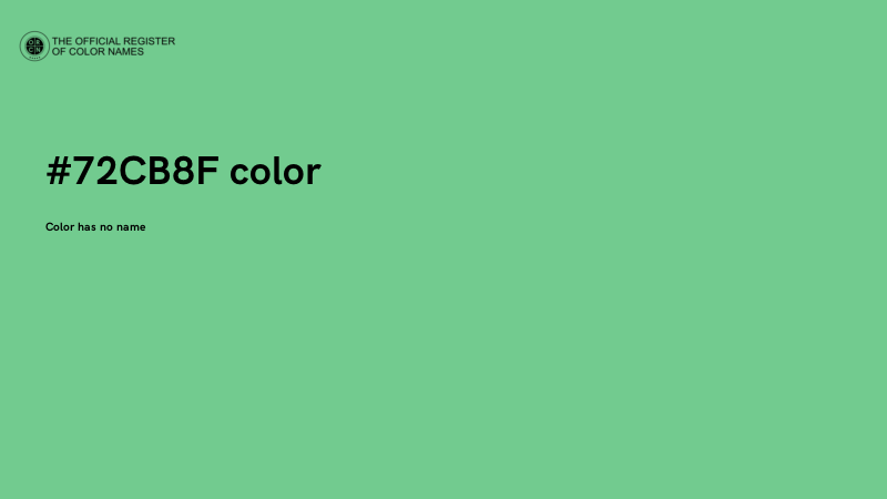 #72CB8F color image