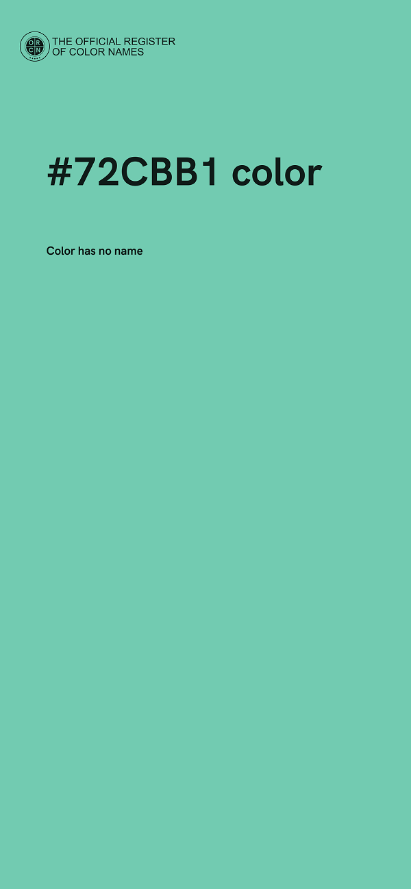 #72CBB1 color image