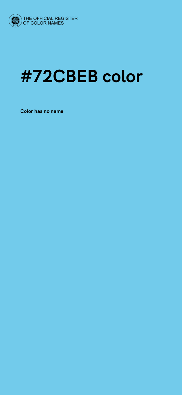 #72CBEB color image