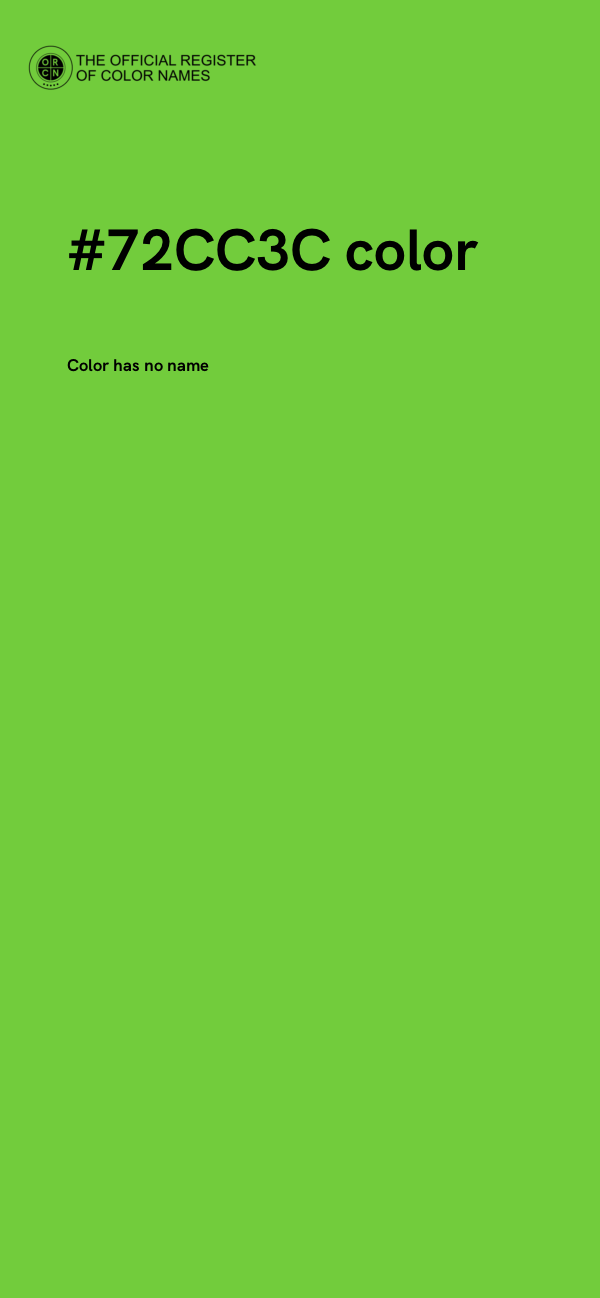 #72CC3C color image