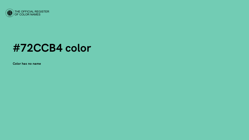 #72CCB4 color image
