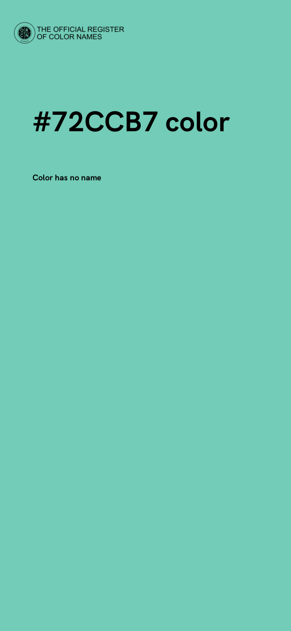 #72CCB7 color image