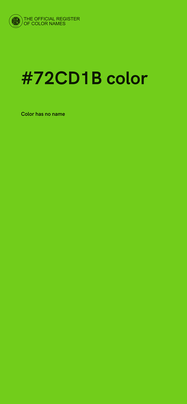 #72CD1B color image
