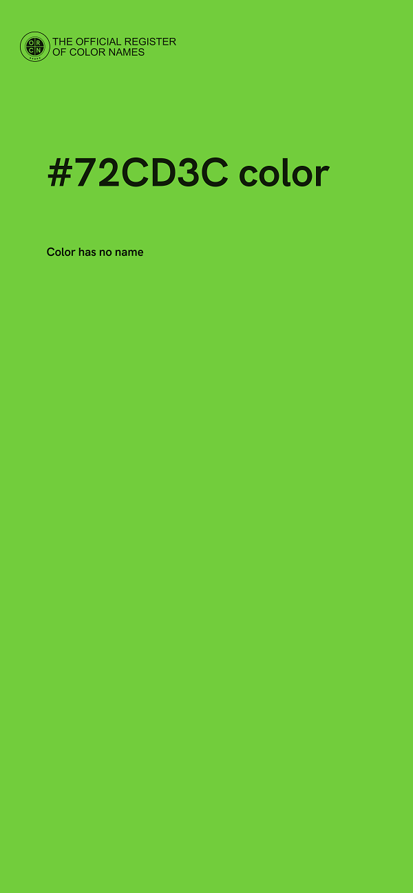 #72CD3C color image