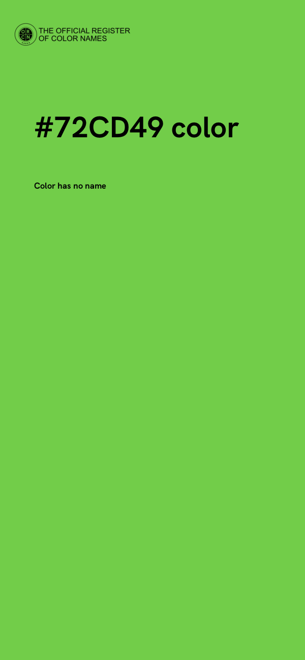 #72CD49 color image