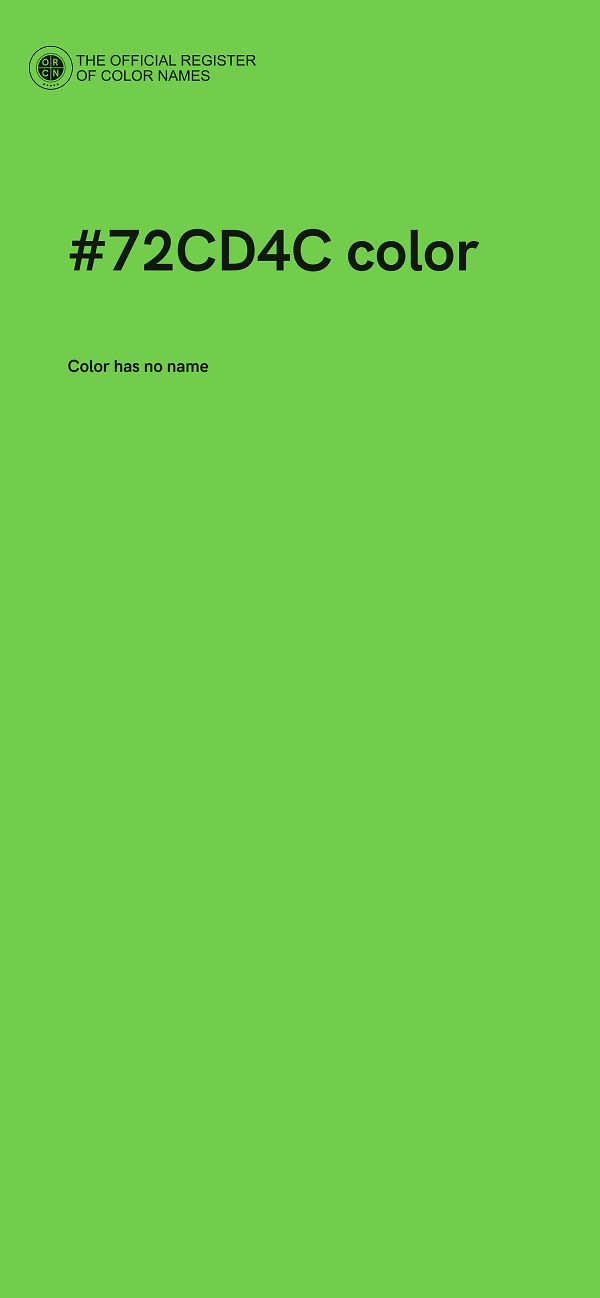 #72CD4C color image