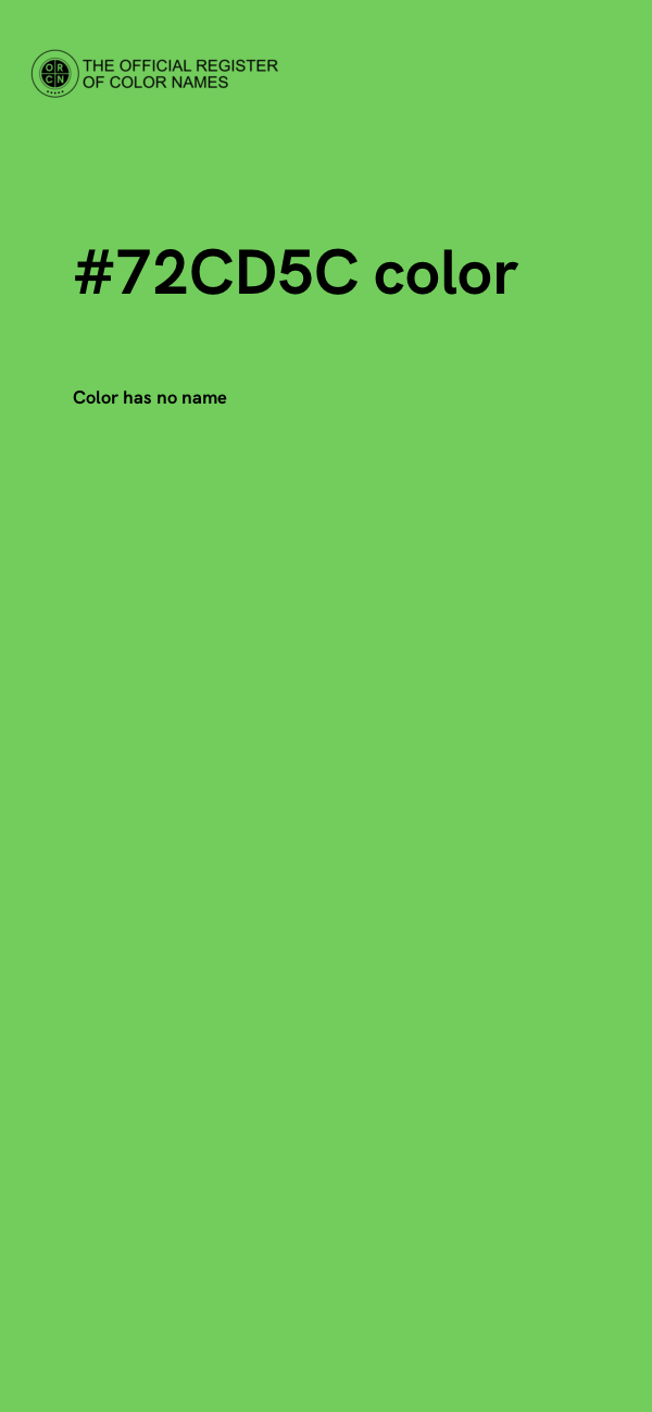 #72CD5C color image