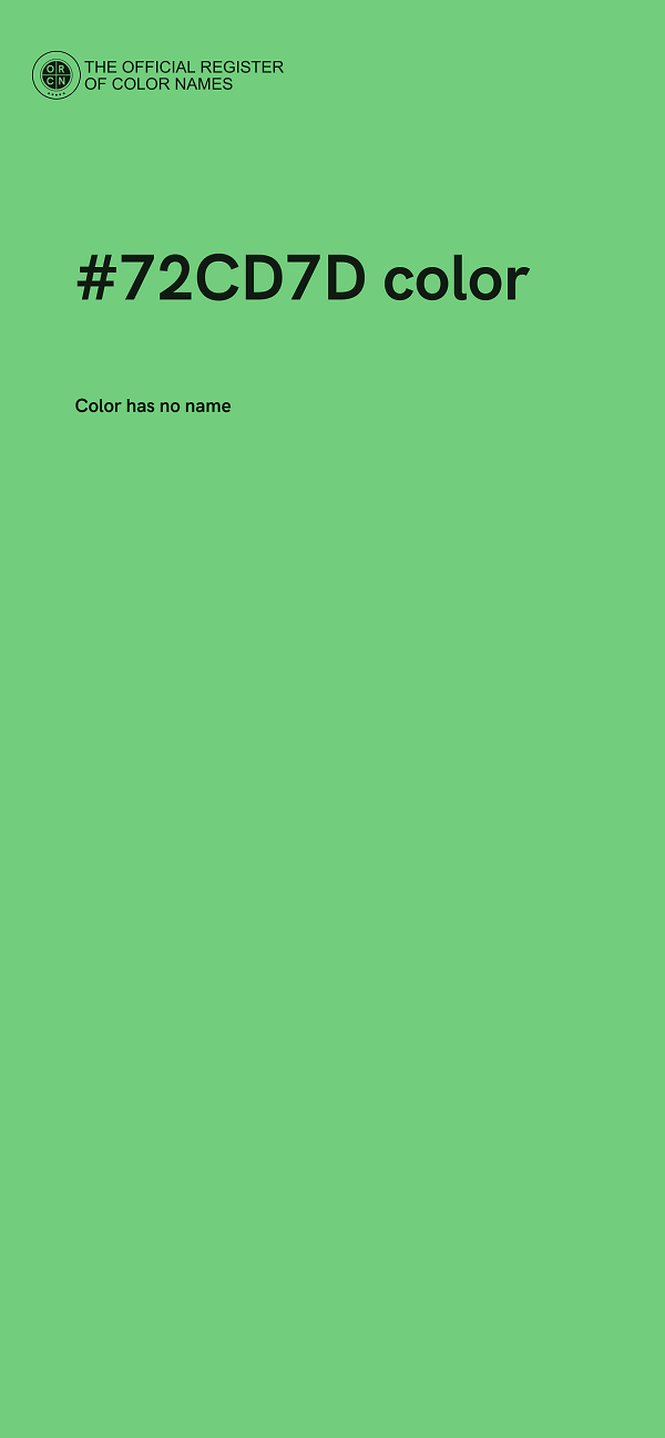 #72CD7D color image