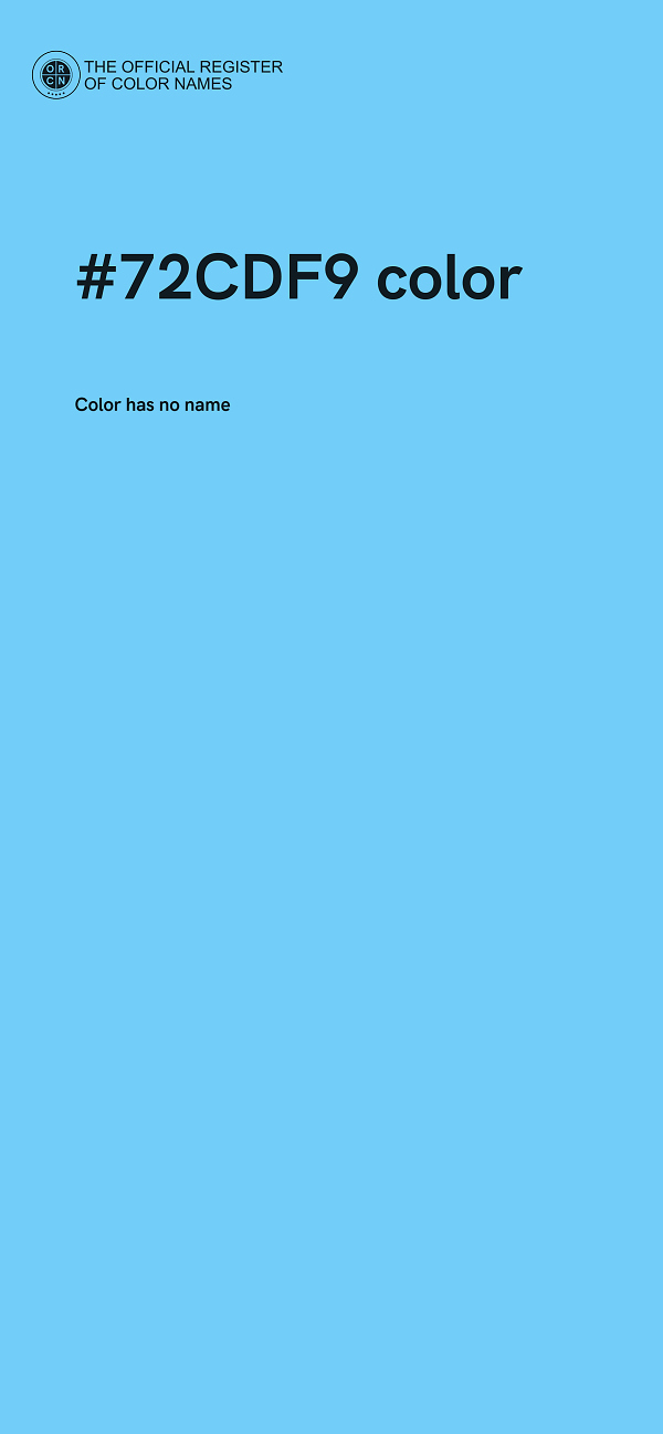 #72CDF9 color image