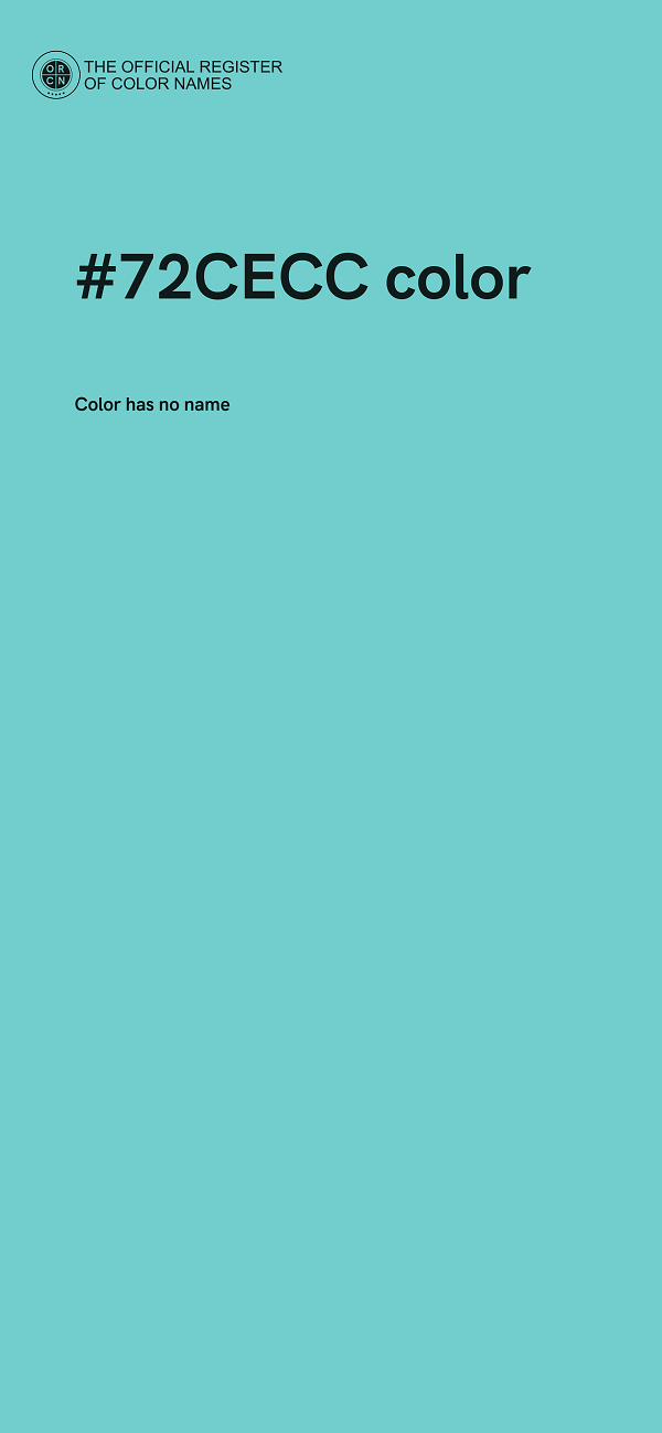 #72CECC color image