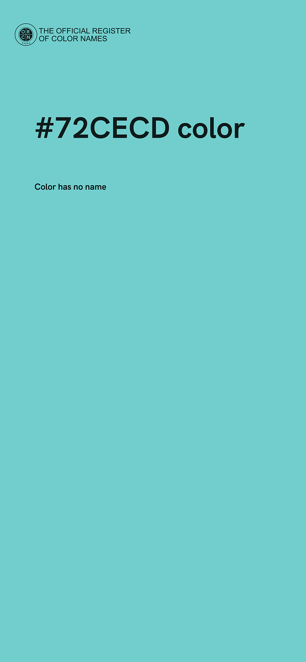 #72CECD color image