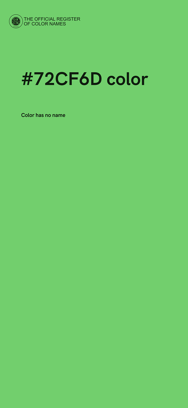 #72CF6D color image