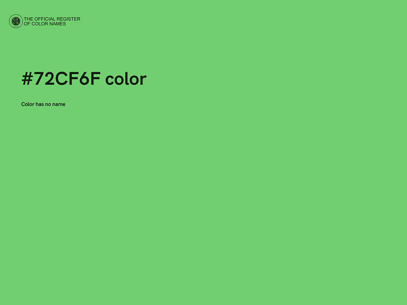 #72CF6F color image