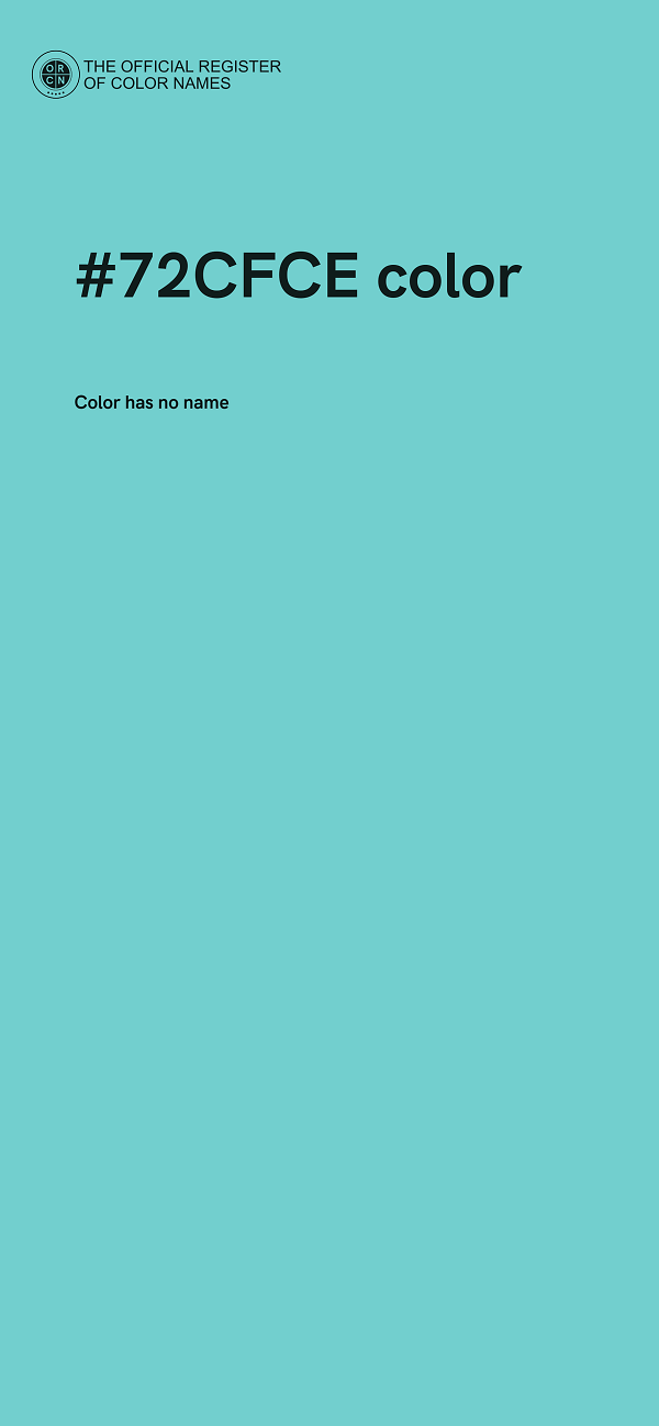 #72CFCE color image