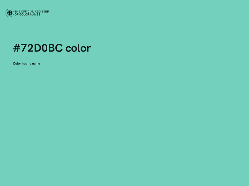 #72D0BC color image