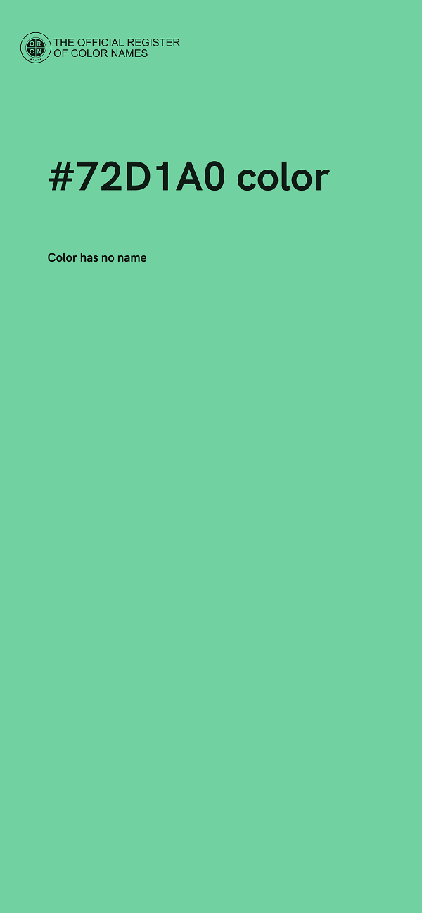 #72D1A0 color image