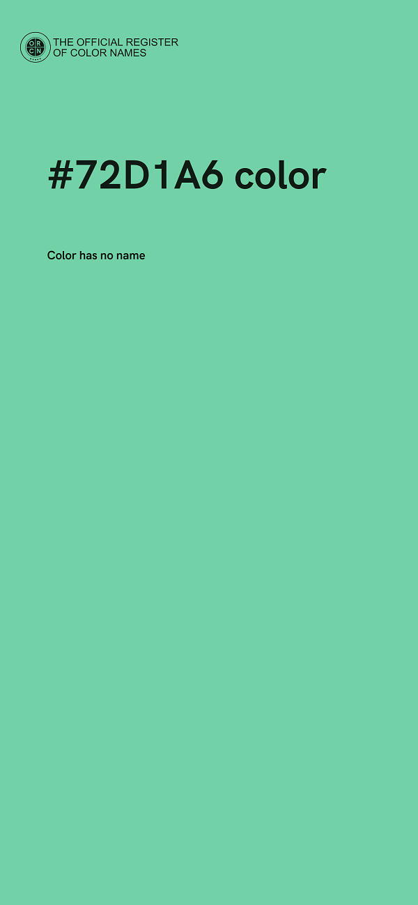 #72D1A6 color image
