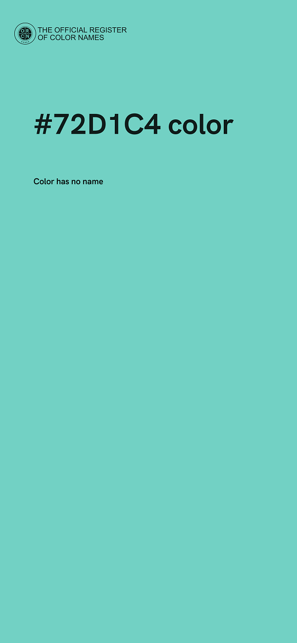 #72D1C4 color image