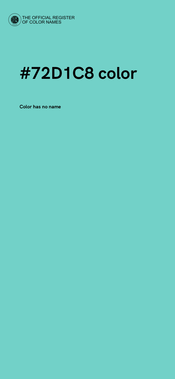 #72D1C8 color image