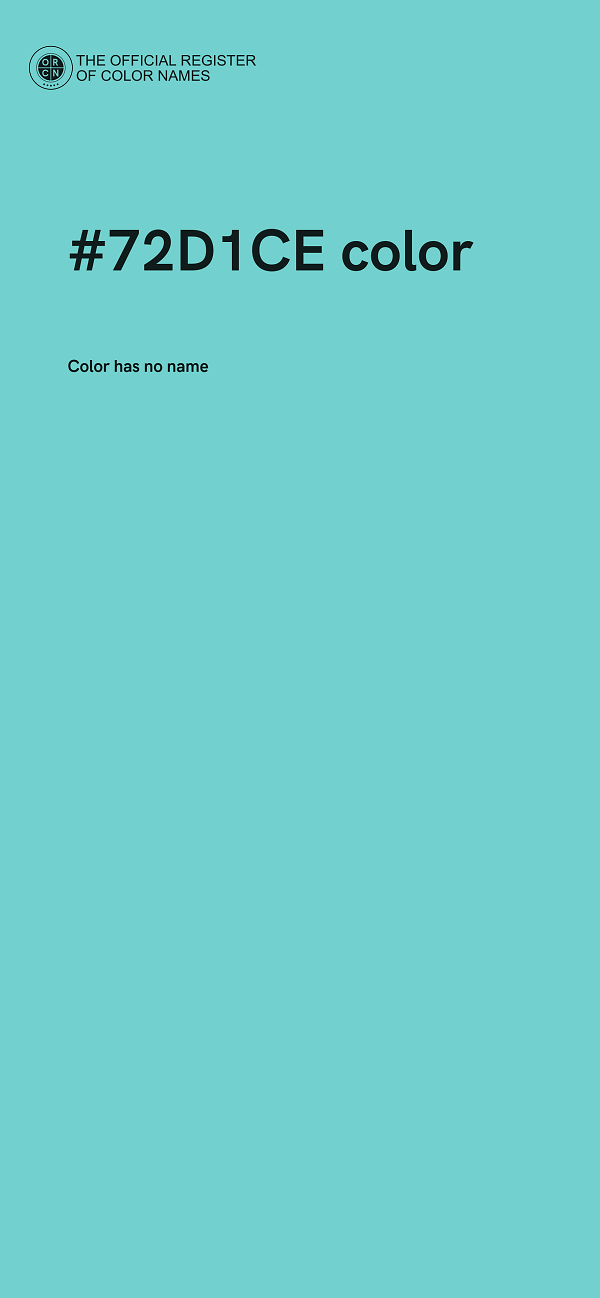 #72D1CE color image