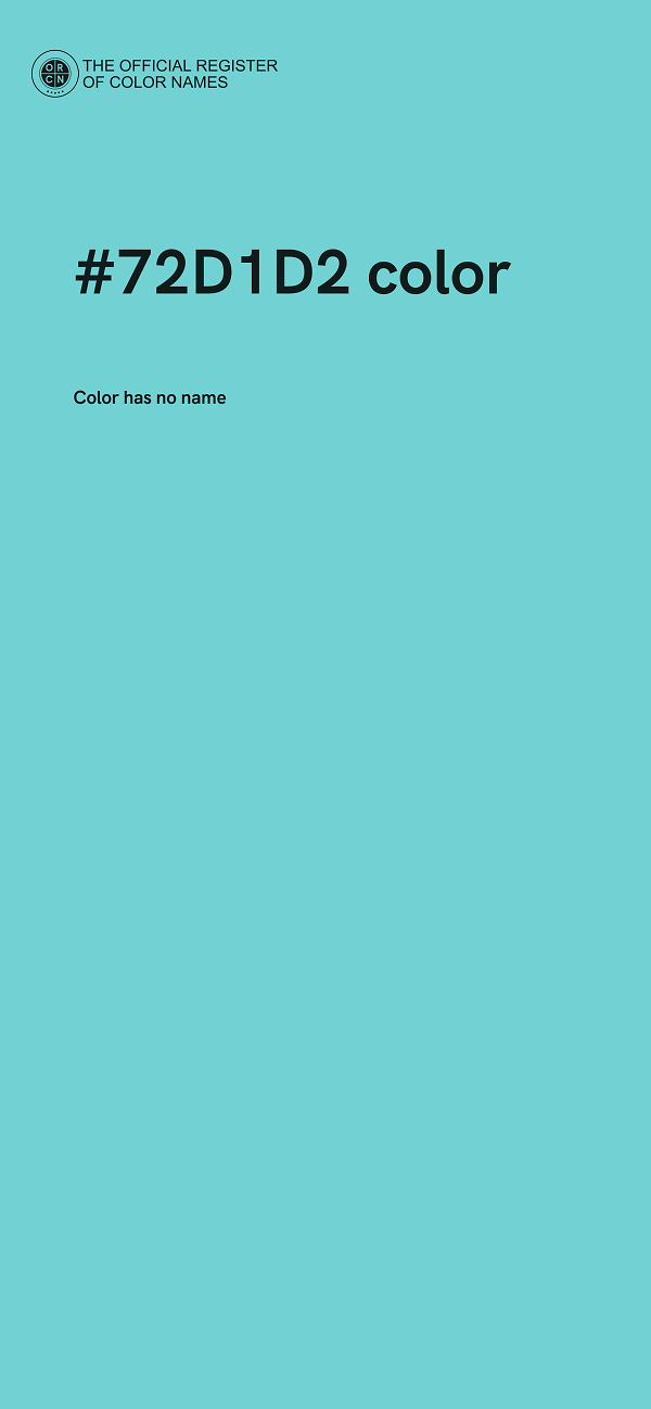 #72D1D2 color image