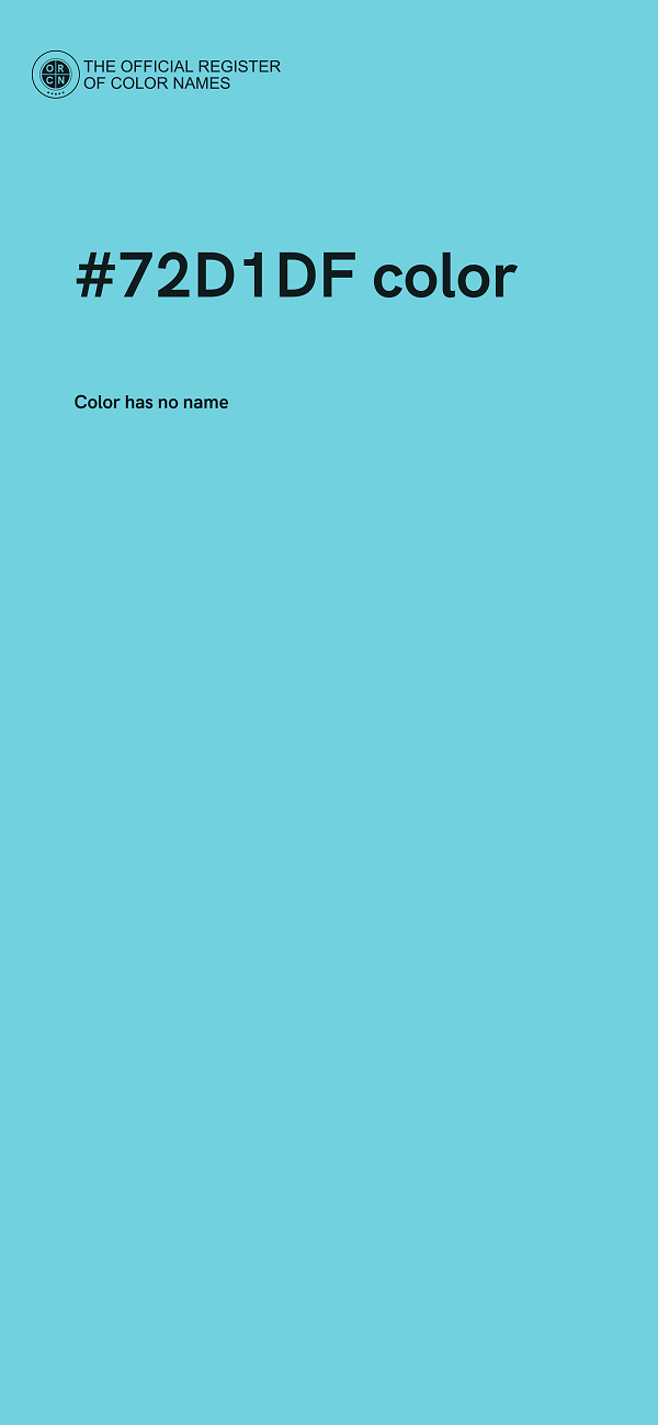 #72D1DF color image