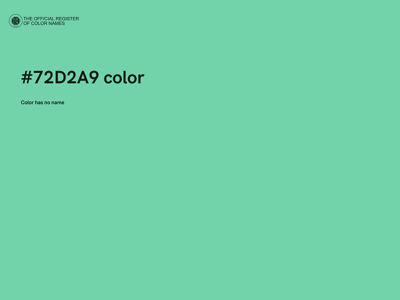 #72D2A9 color image