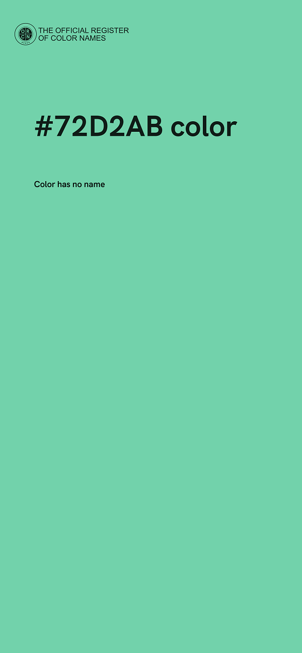 #72D2AB color image