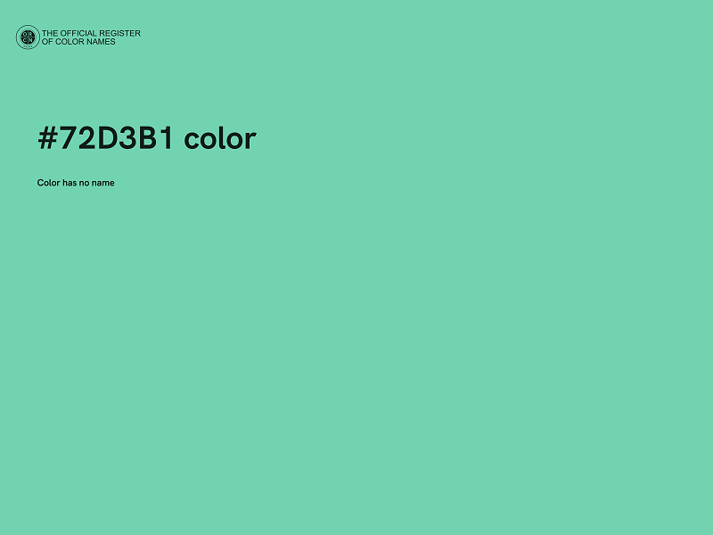 #72D3B1 color image