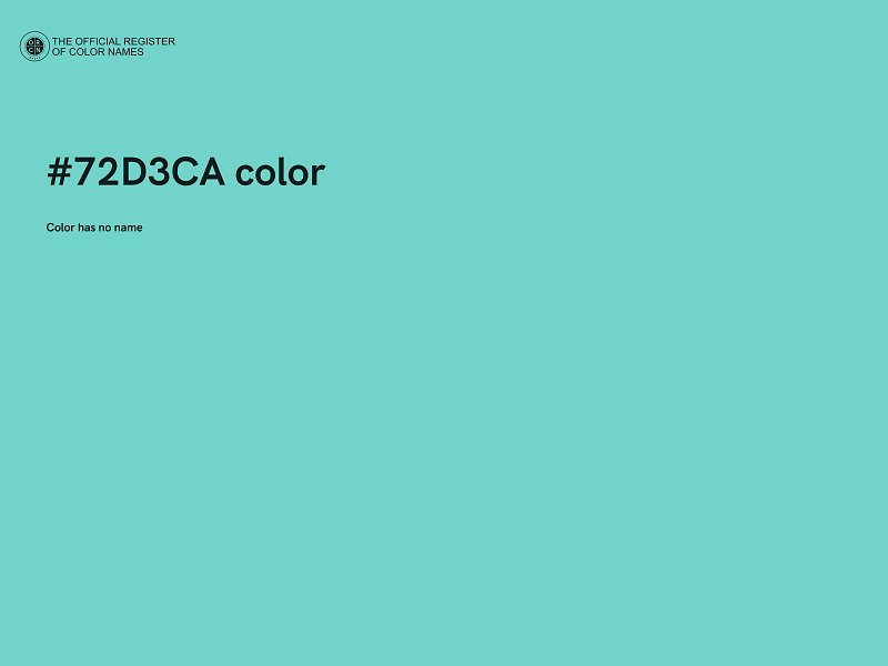 #72D3CA color image