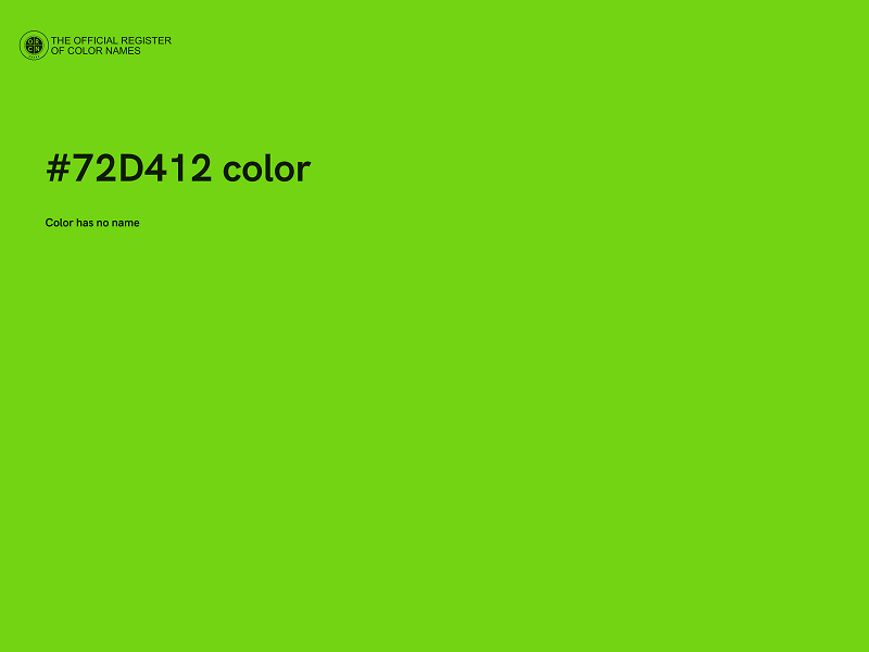 #72D412 color image