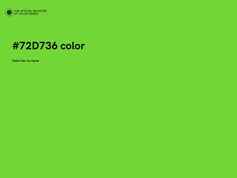 #72D736 color image
