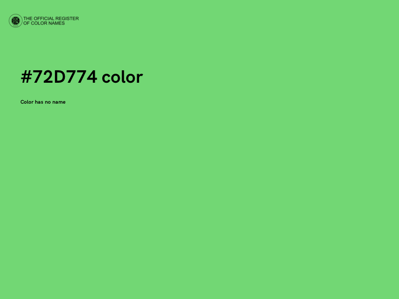#72D774 color image