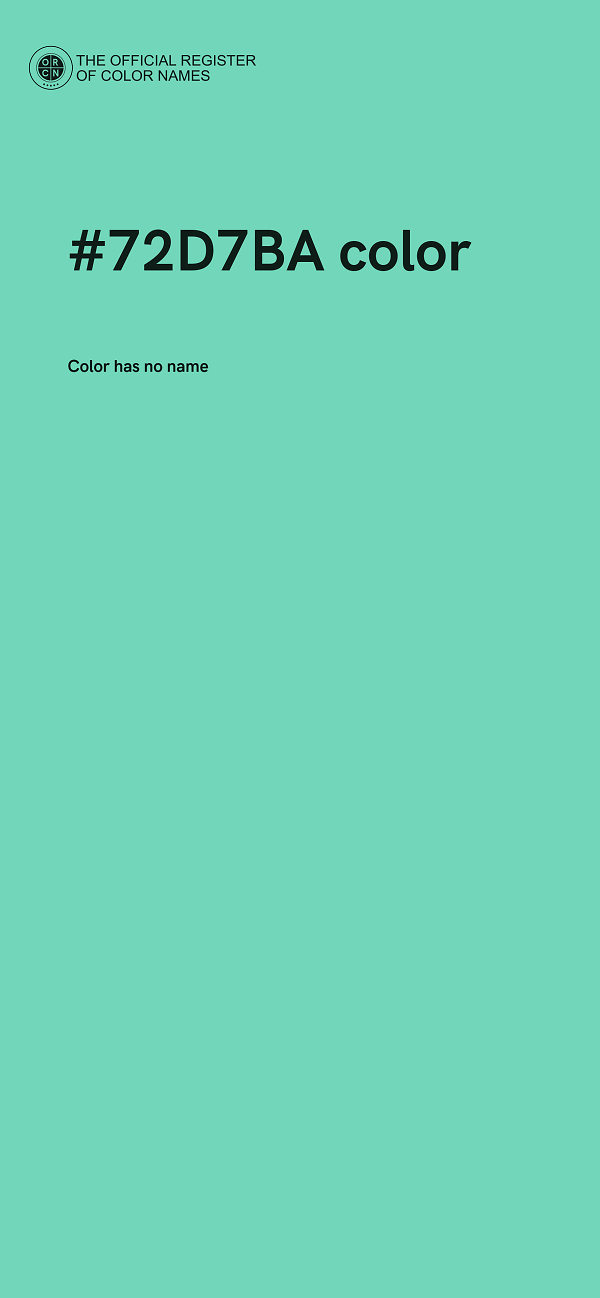 #72D7BA color image