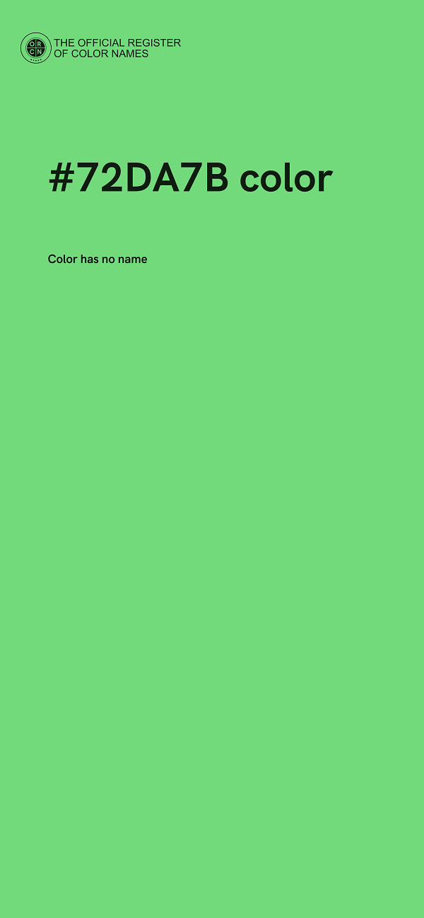 #72DA7B color image