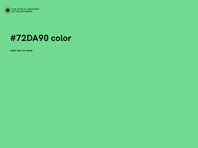 #72DA90 color image