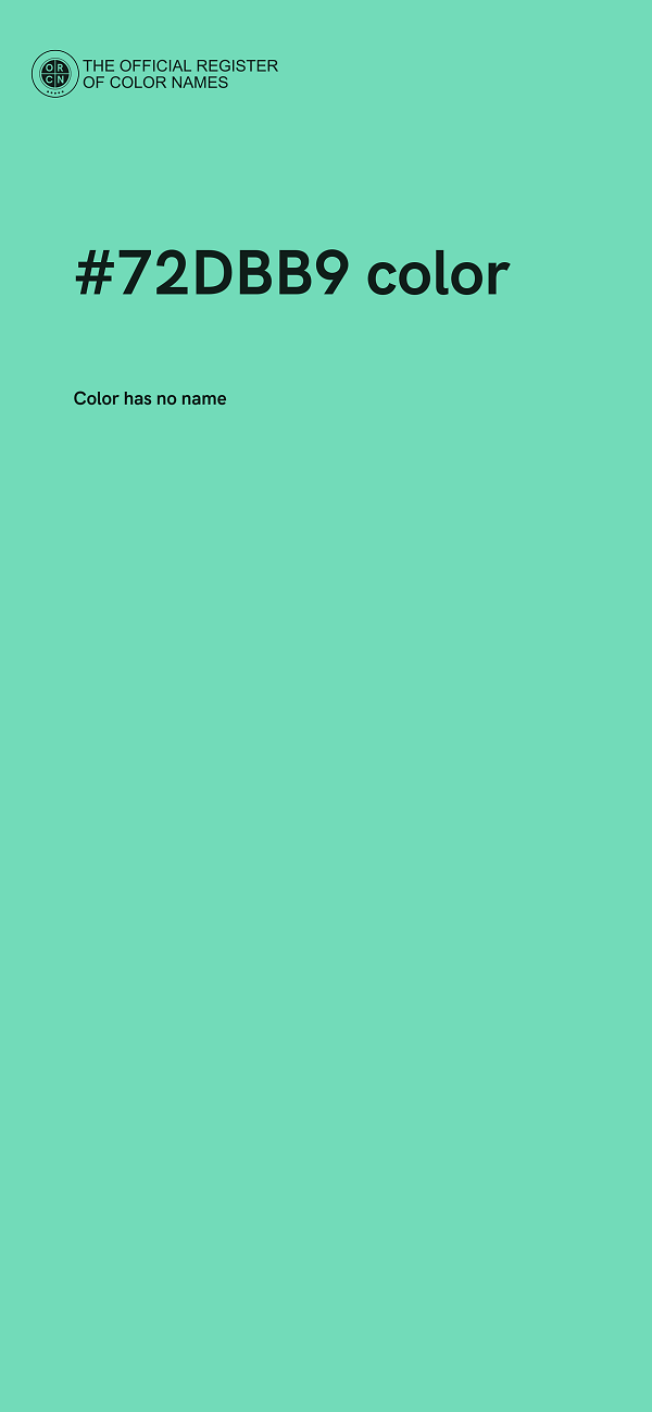#72DBB9 color image