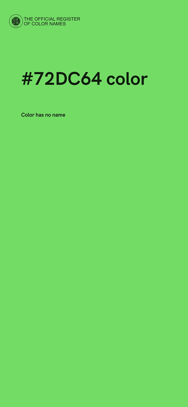 #72DC64 color image