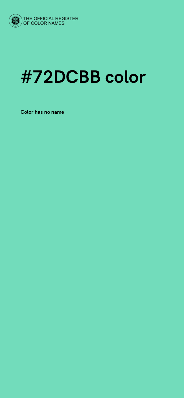 #72DCBB color image