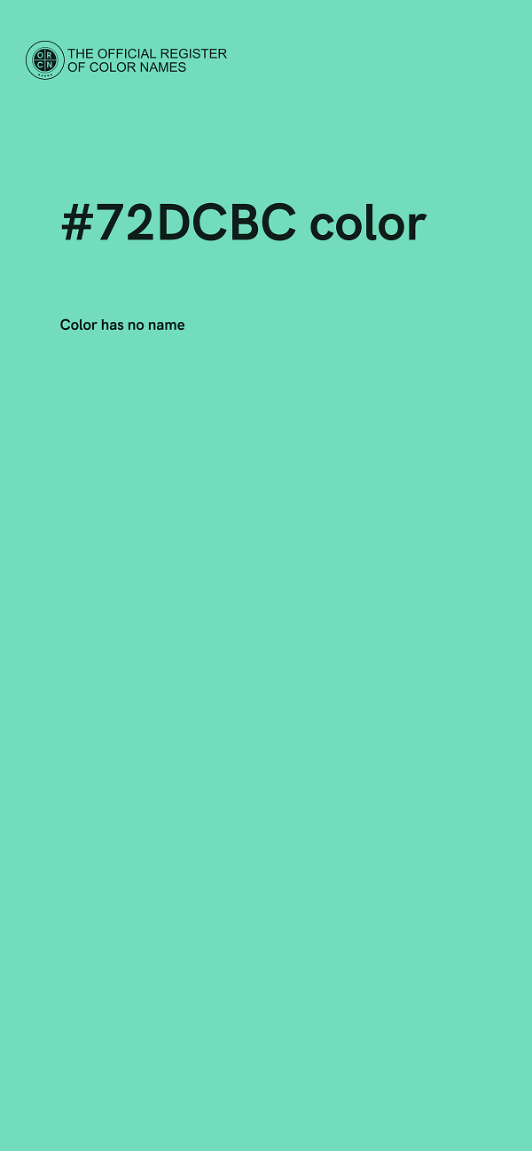 #72DCBC color image